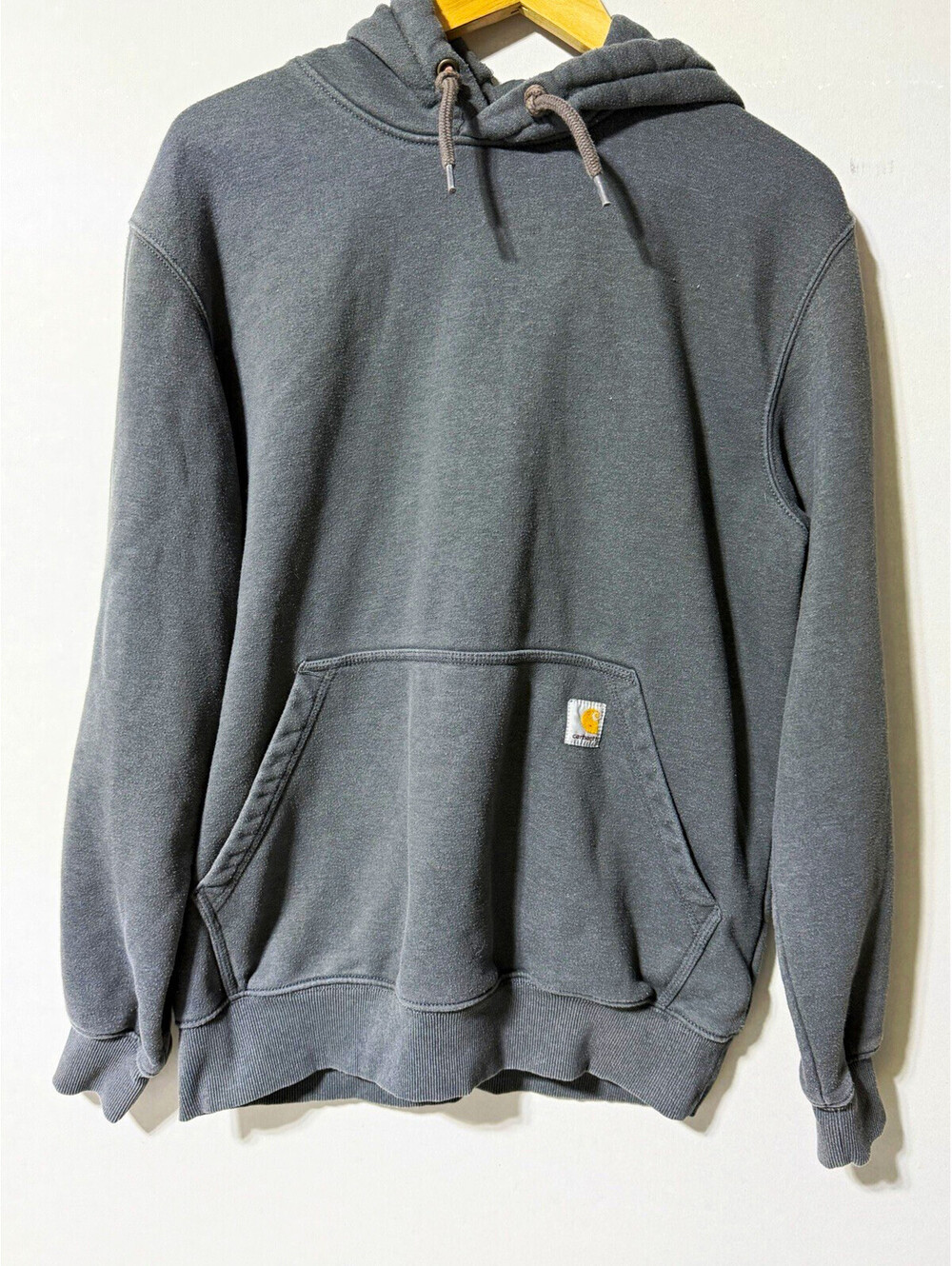 Carhartt Rain Defender Men's Pullover Hoodie Gray Fleece Loose Fit Size M
